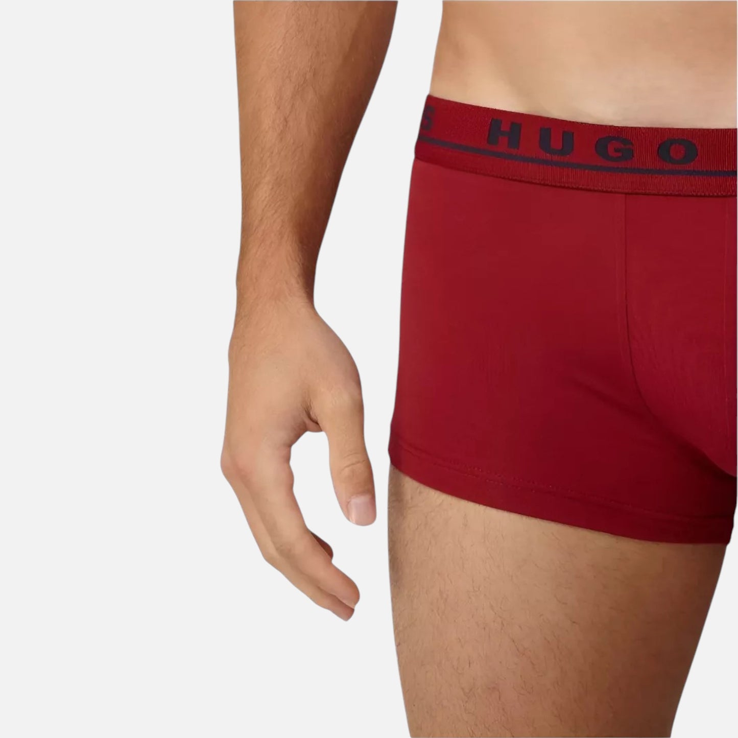 Hugo Boss Boxer Trunk de Algodón Elástico 3 Pack Rd/Blu/Blk