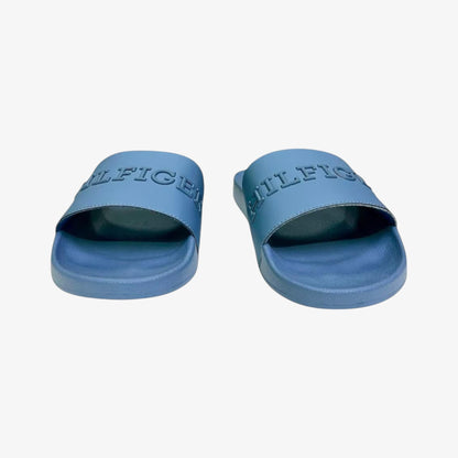 Tommy Hilfiger Chancla Logo Slid Blu
