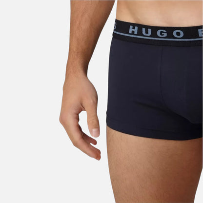 Hugo Boss Boxer Trunk de Algodón Elástico 3 Pack Rd/Blu/Blk