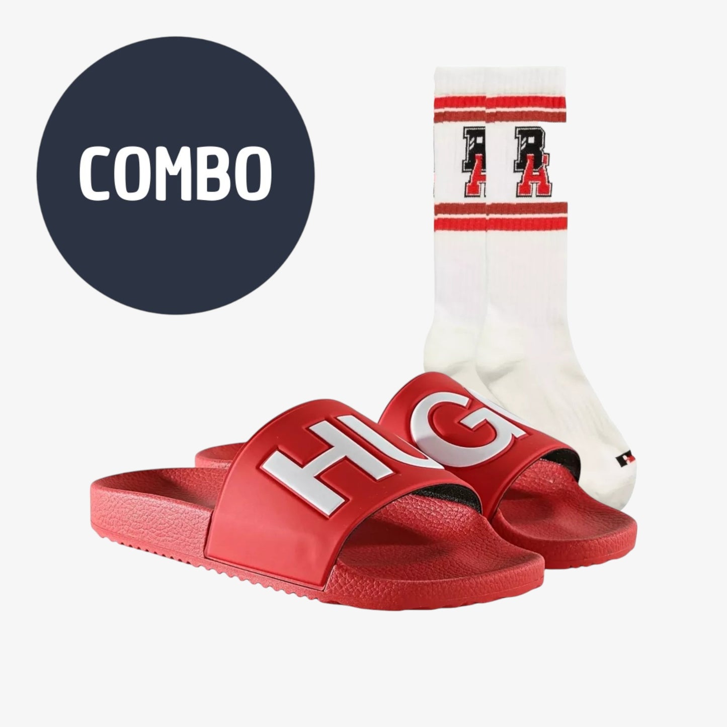 COMBO | Hugo Boss Chancla Timeout + Calcetas Russell Signature