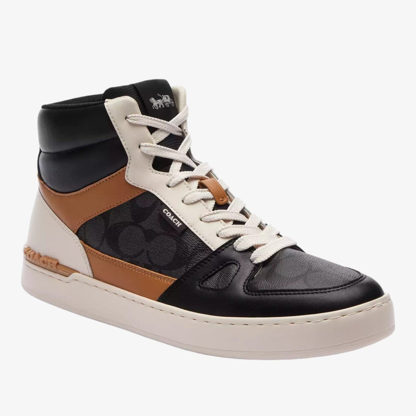 Coach Tenis Clip Court High Top In Signature