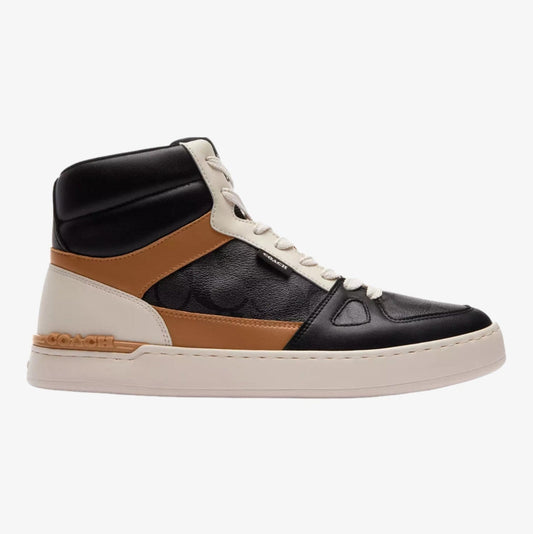 Coach Tenis Clip Court High Top In Signature