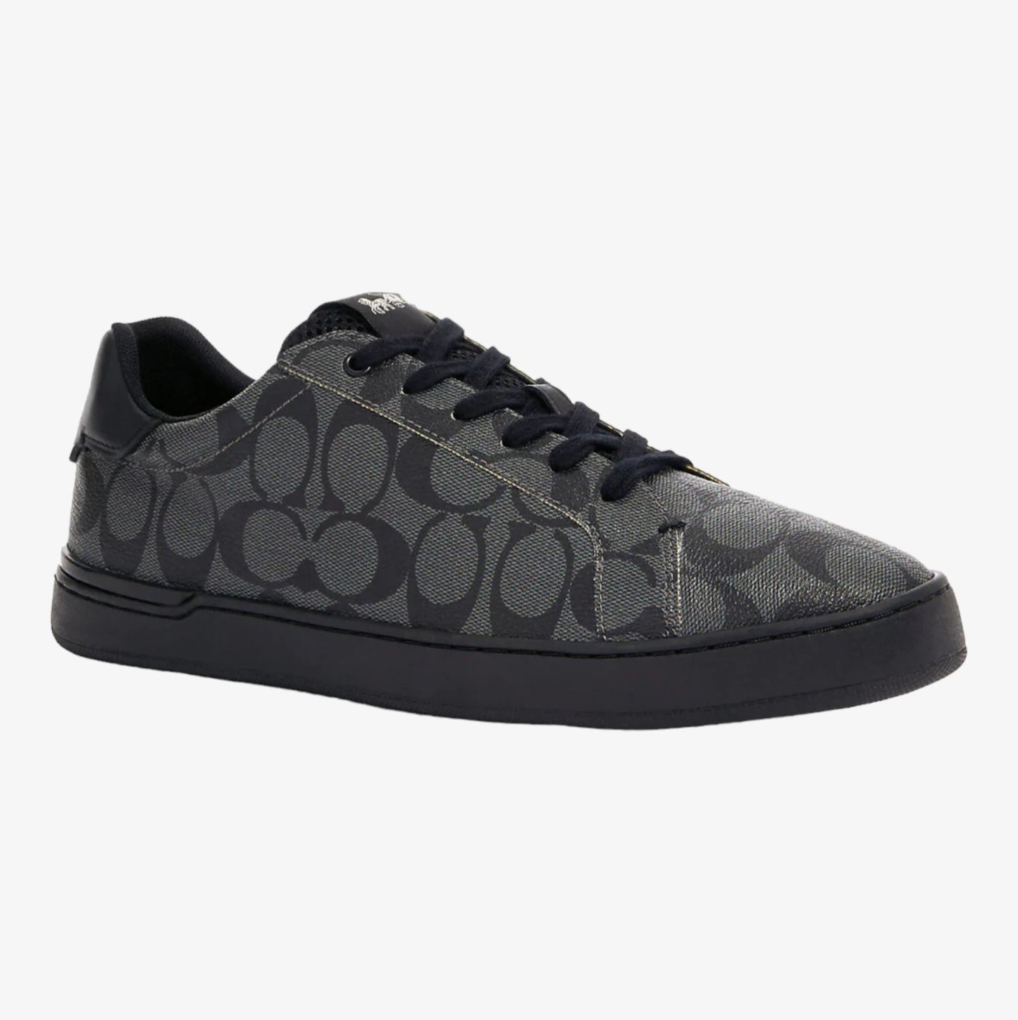 Coach Tenis Clip Low Top Signature Canvas Blk