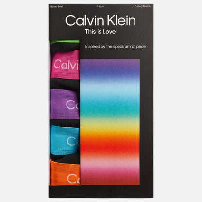 Calvin Klein Boxer Brief Pride 5 Pack - Blk