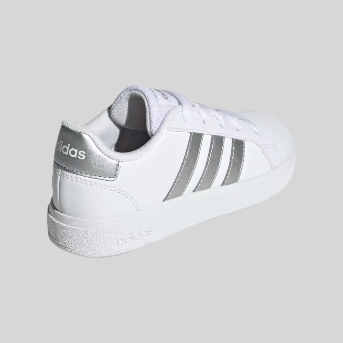 Adidas Tenis Grand Court 2.0K White/Matte Silver