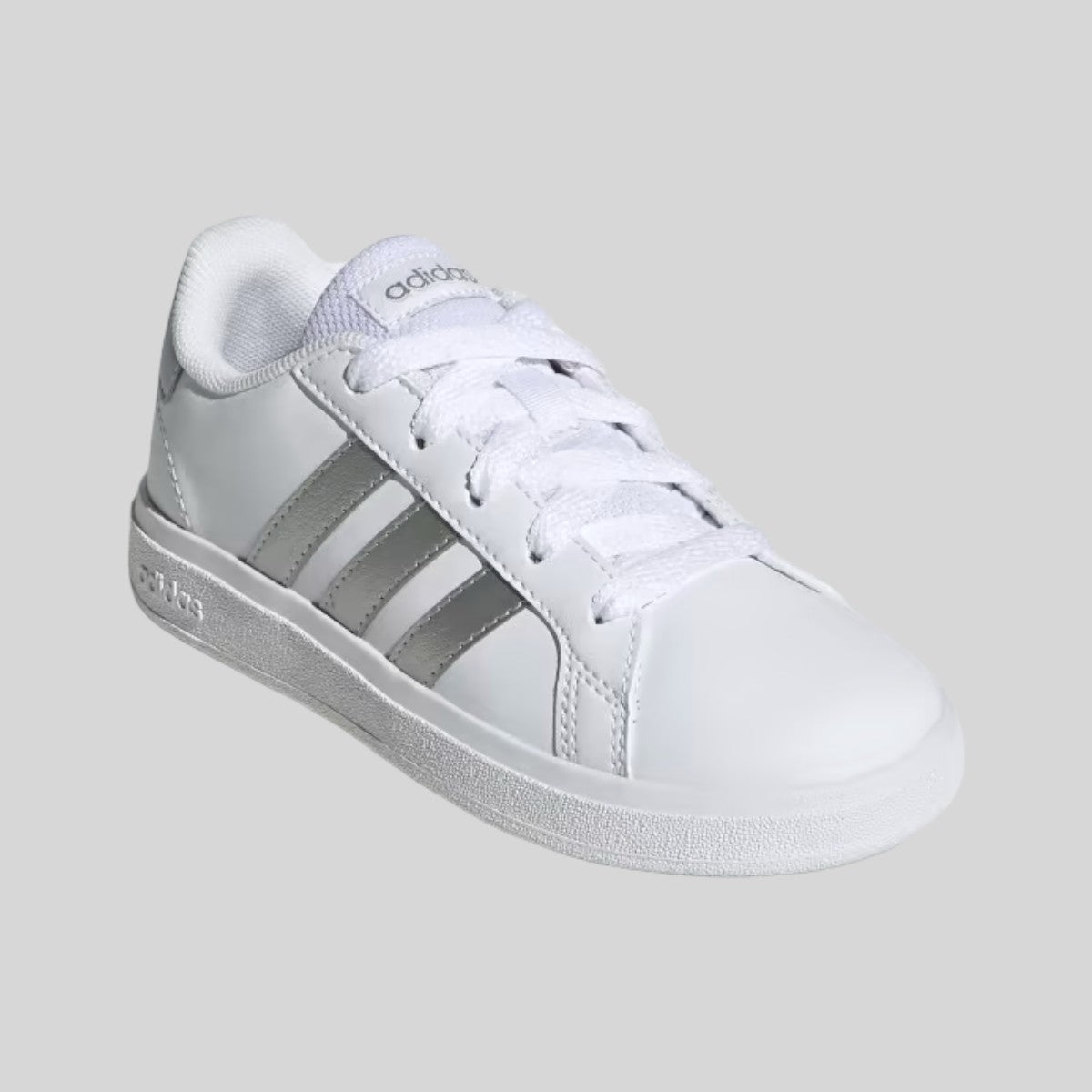 Adidas Tenis Grand Court 2.0K White/Matte Silver