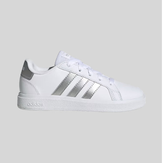 Adidas Tenis Grand Court 2.0K White/Matte Silver