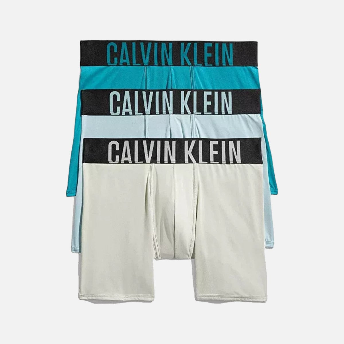 Calvin Klein Boxer Brief 3 Pack Intense Porwer Microfibra- Blue/Aqua/Gry