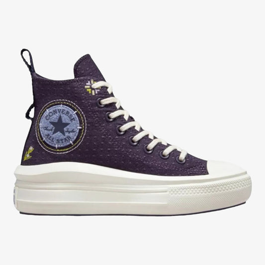 Converse Tenis Ctas Move Hi Autumn Embroidery Dark Raisin