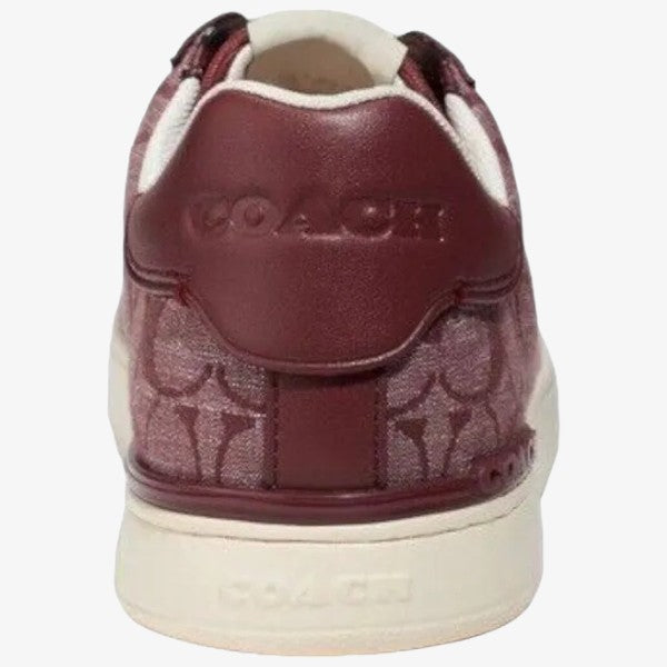 Coach Tenis Clip Chmbry Low Top Wine