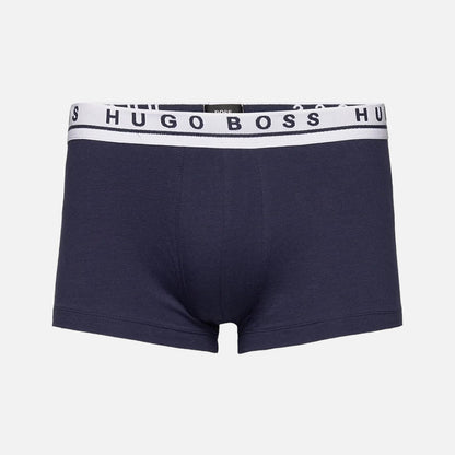 Hugo Boss Boxer Trunk de Algodón Elástico 3 Pack - Blu/Blk/Gry